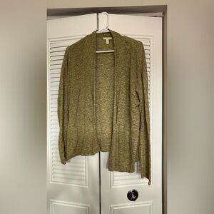 Eileen Fisher Sage Green Open Front Cardigan